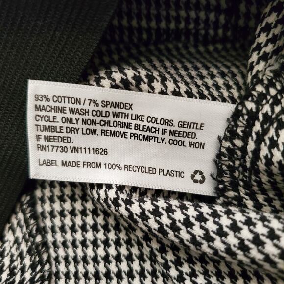 A New Day Women's Size 10 Bi-Stretch Skinny Ankle Pants Black Gingham New - Picture 5 of 5